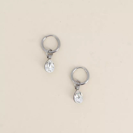 Boucles d'oreilles ornées de cristaux de Swarovski® Goutte Bohm Paris