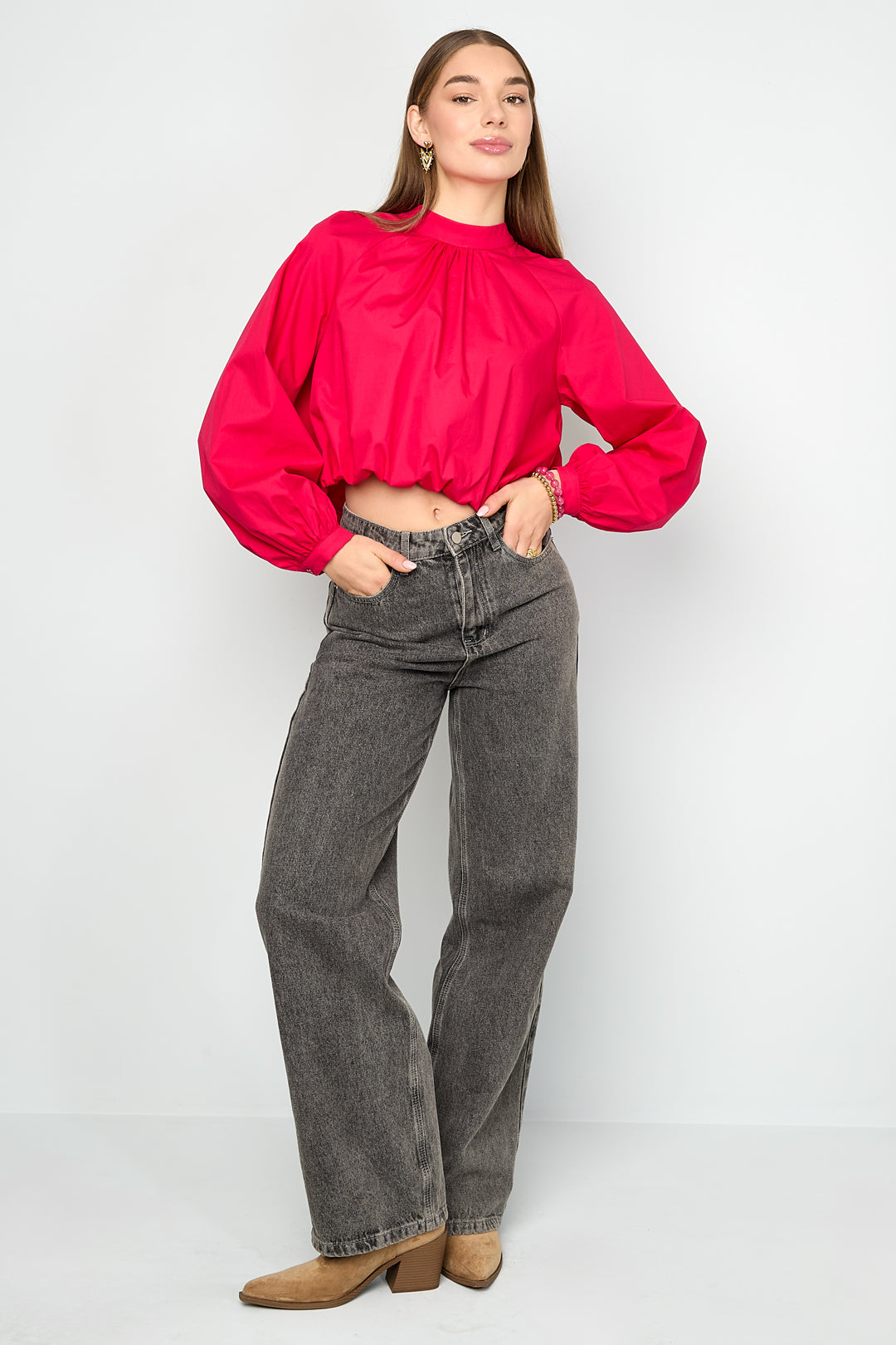 Haut avec nœud et dos ouvert