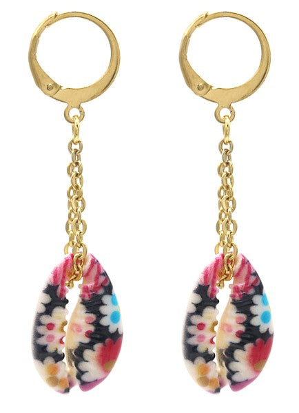 Boucles d'Oreilles Créoles "Coquillage" - L'Éclat Bohème Chic pour l'Été !