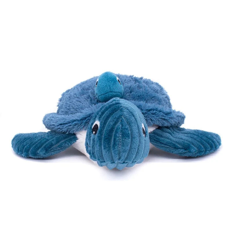 Peluche tortue Sauvenou maman et son bébé bleu - Les Ptipotos