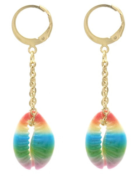 Boucles d'Oreilles Créoles "Coquillage" - L'Éclat Bohème Chic pour l'Été !