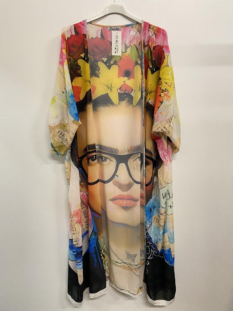 Kimono / Caftan "Frida Bohème" - L'Art à Porter, Unique et Inspirant !