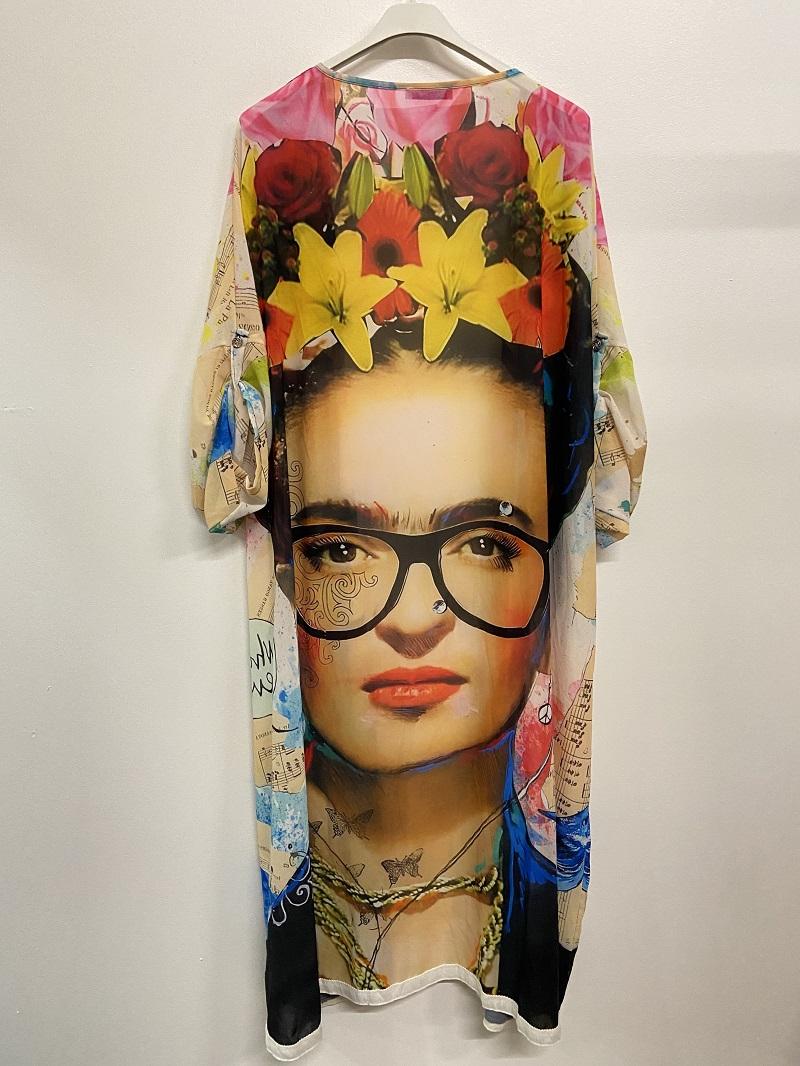 Kimono / Caftan "Frida Bohème" - L'Art à Porter, Unique et Inspirant !