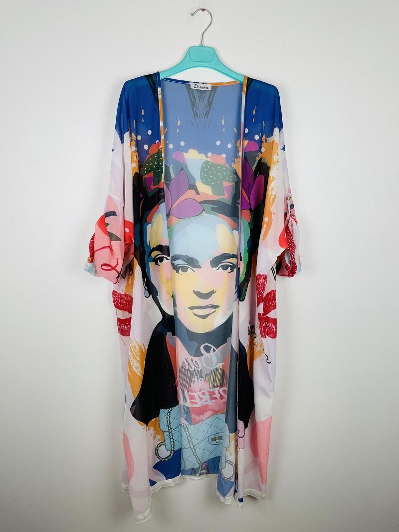 Kimono / Caftan "Frida Bohème" - L'Art à Porter, Unique et Inspirant !