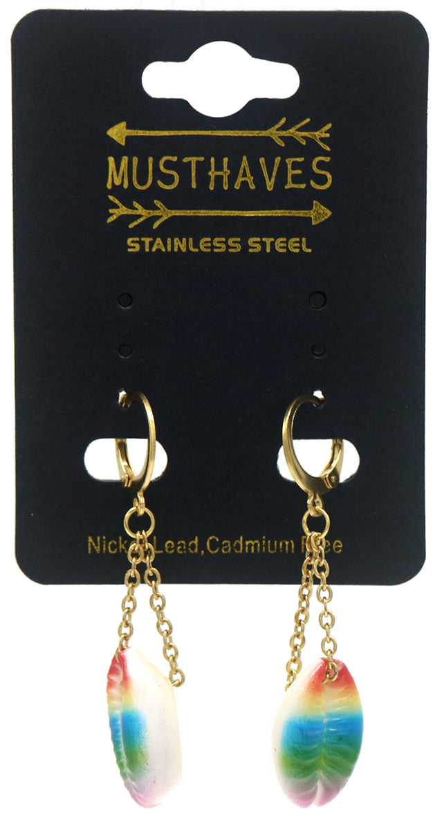 Boucles d'Oreilles Créoles "Coquillage" - L'Éclat Bohème Chic pour l'Été !