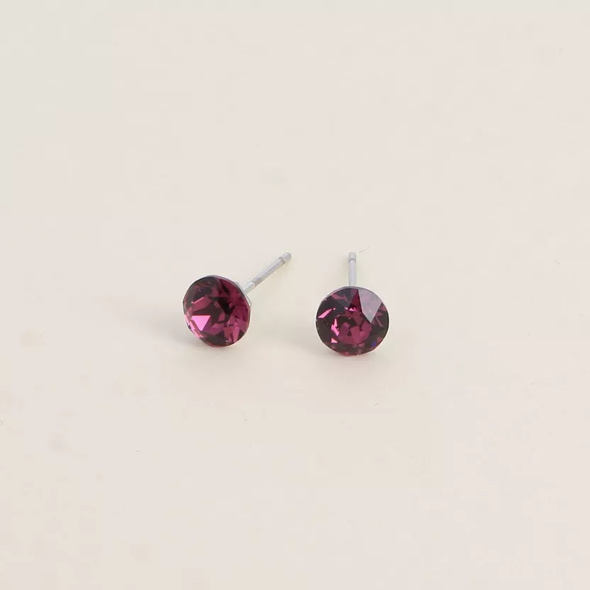 Boucles puces ornées de cristaux Swarovski Bohm Paris