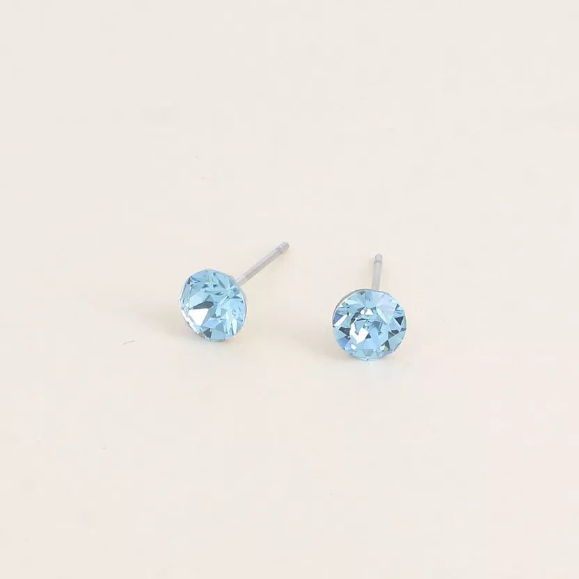 Boucles puces ornées de cristaux Swarovski Bohm Paris