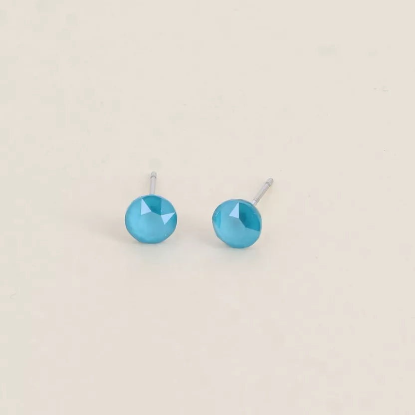 Boucles puces ornées de cristaux Swarovski Bohm Paris