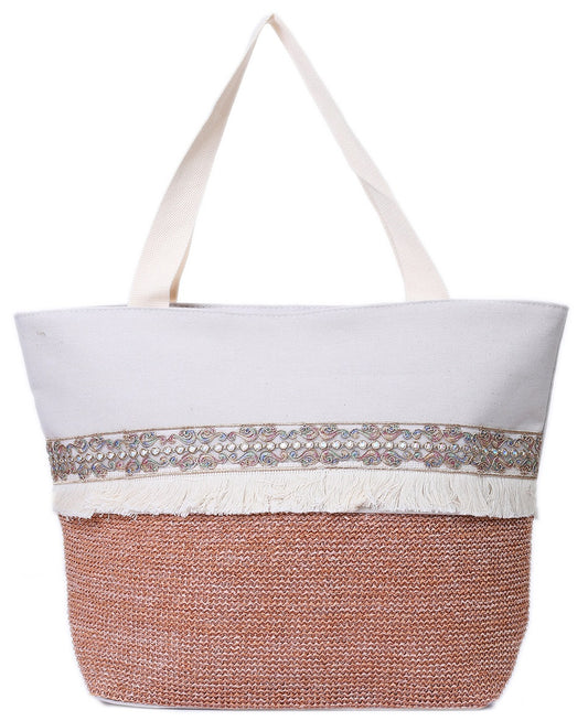 Sac de Plage Bohème "Monsoon" - Élégance et Charme Estival
