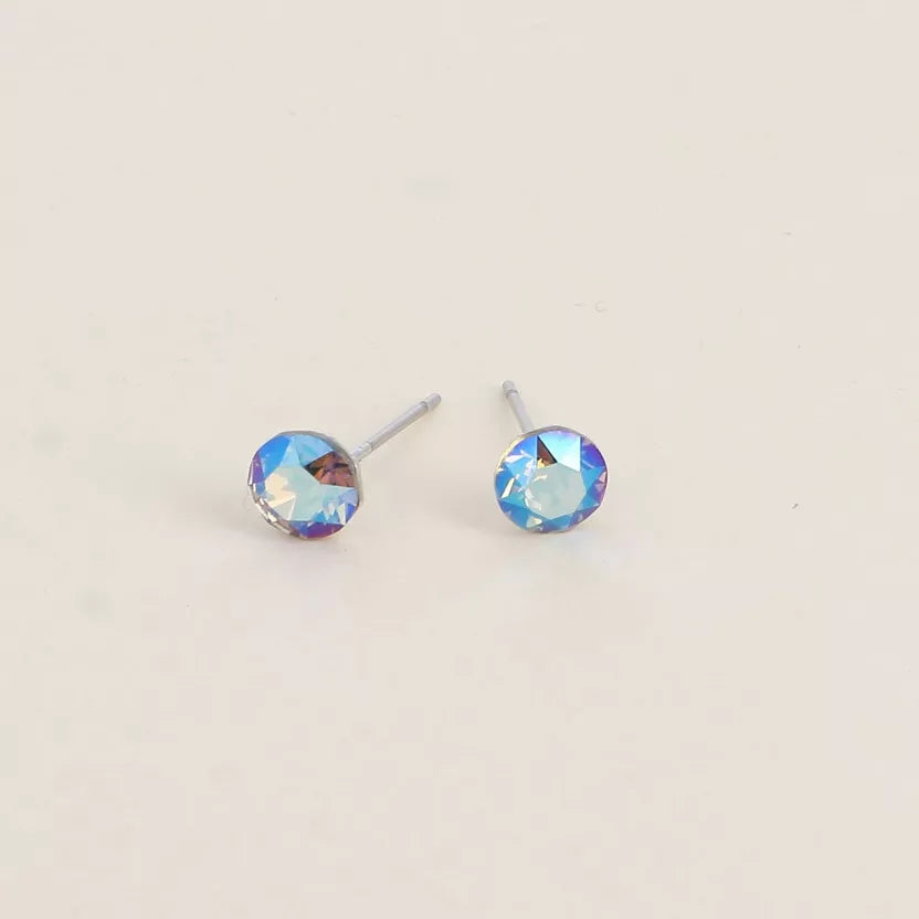 Boucles puces ornées de cristaux Swarovski Bohm Paris