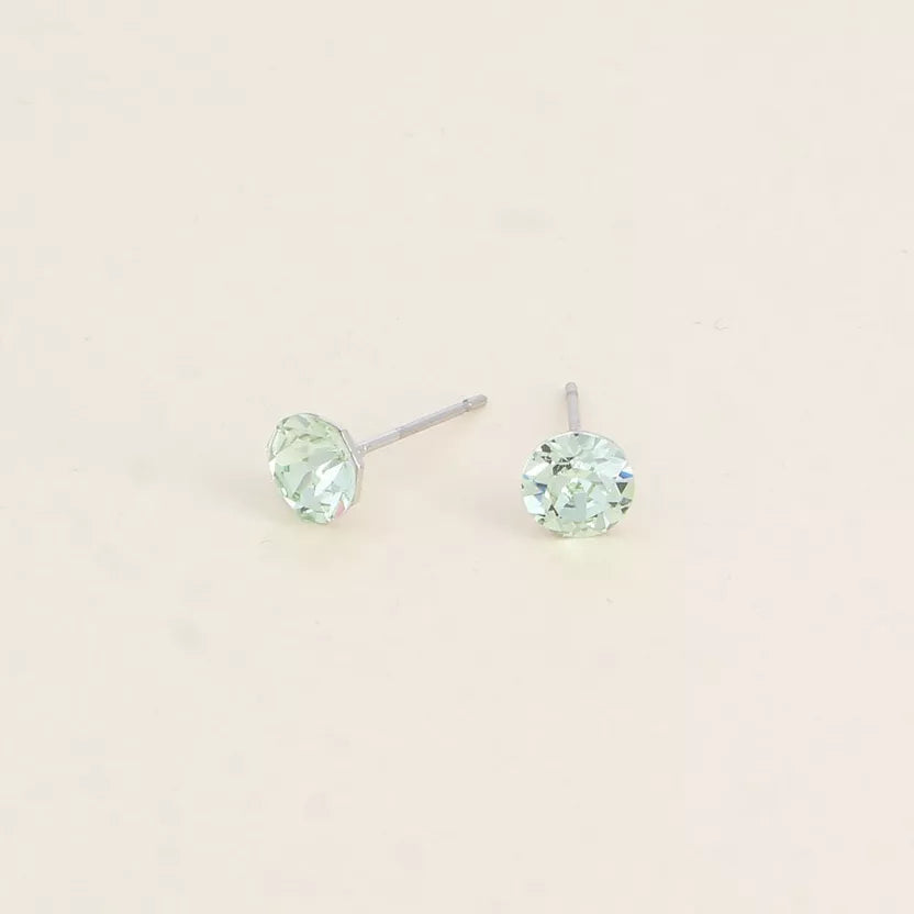 Boucles puces ornées de cristaux Swarovski Bohm Paris