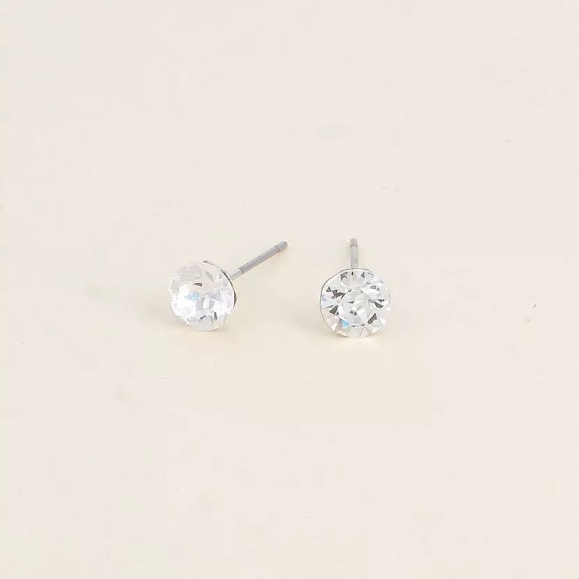 Boucles puces ornées de cristaux Swarovski Bohm Paris
