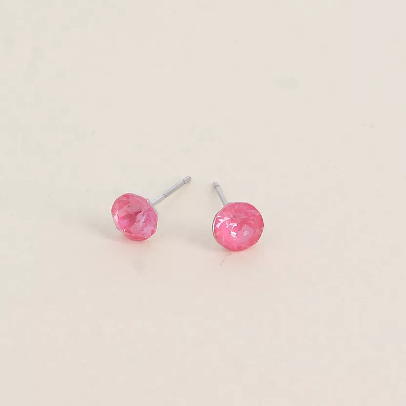 Boucles puces ornées de cristaux Swarovski Bohm Paris
