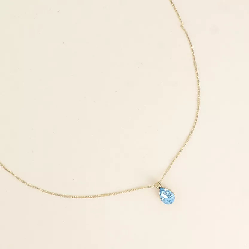 Collier orné de cristaux de Swarovski® Goutte Bohm Paris