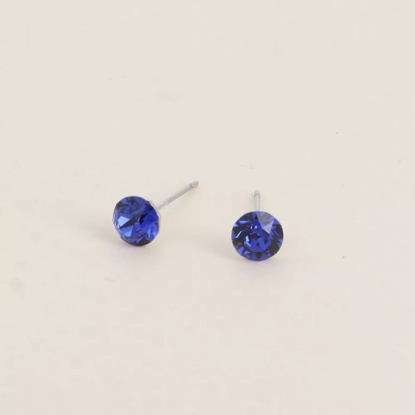 Boucles puces ornées de cristaux Swarovski Bohm Paris