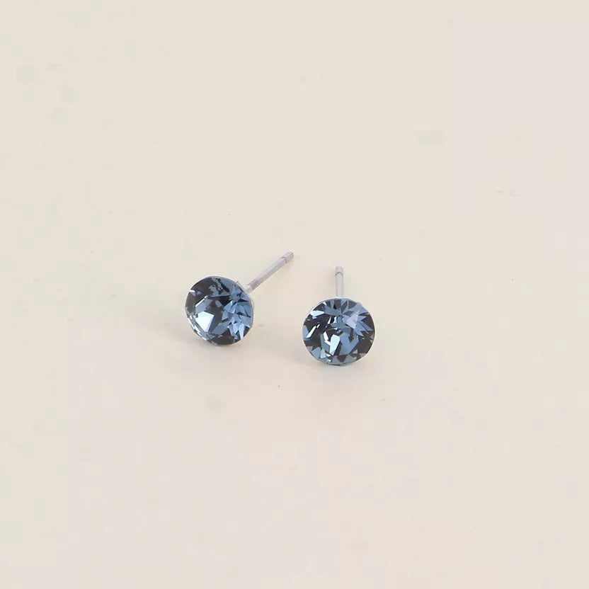 Boucles puces ornées de cristaux Swarovski Bohm Paris