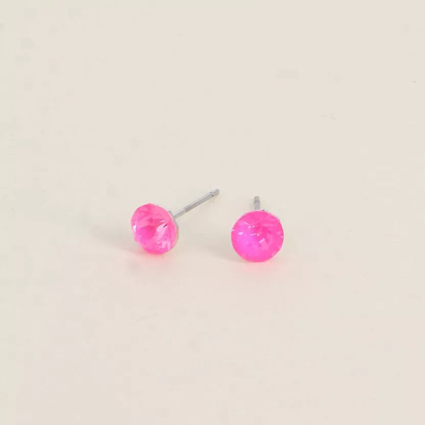 Boucles puces ornées de cristaux Swarovski Bohm Paris