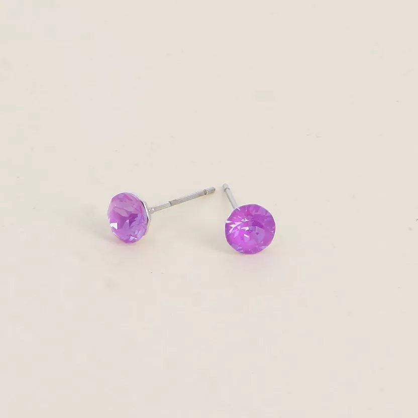 Boucles puces ornées de cristaux Swarovski Bohm Paris