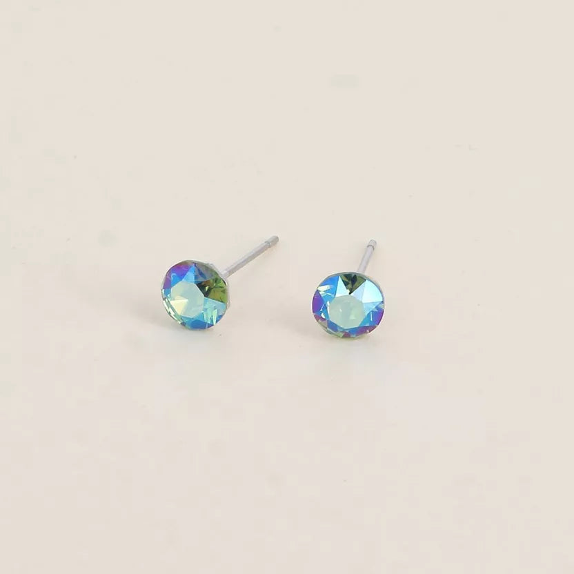 Boucles puces ornées de cristaux Swarovski Bohm Paris