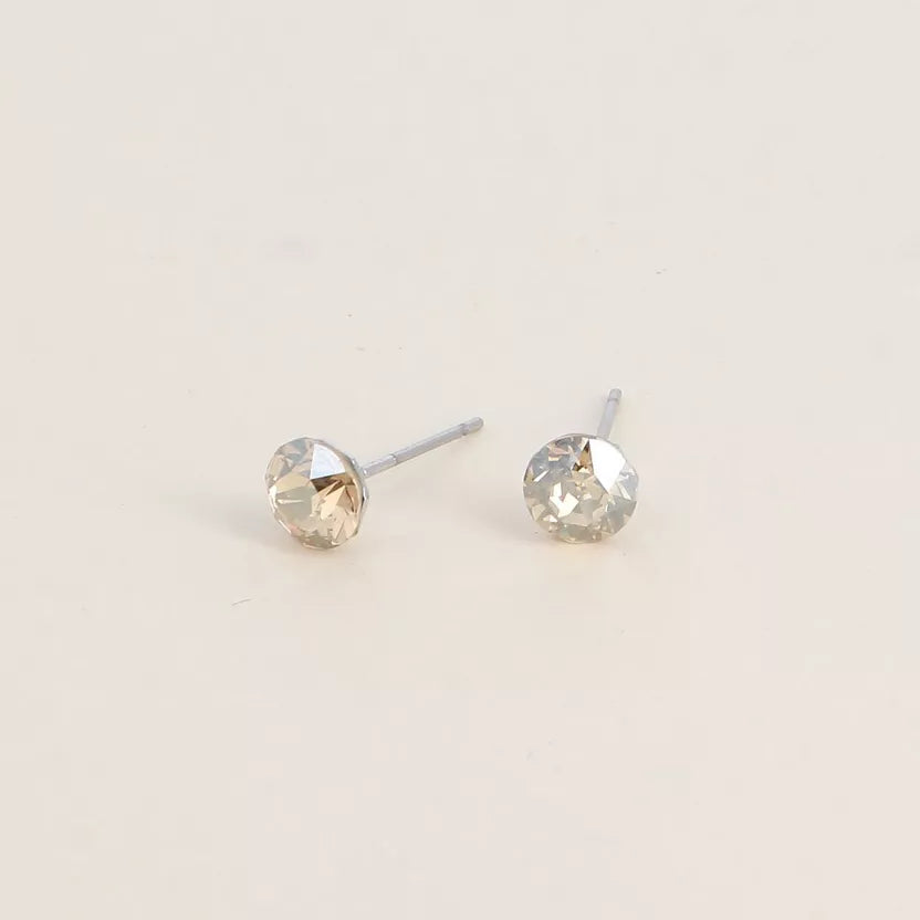 Boucles puces ornées de cristaux Swarovski Bohm Paris