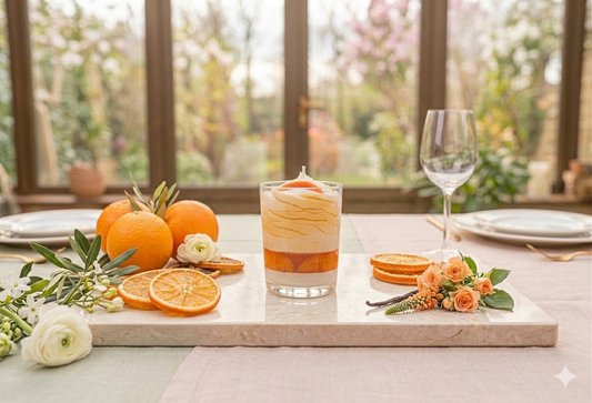 Bougie gourmande artisanale parfum orange  100% végétale