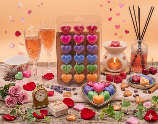 Coffret de 18 fondants parfumés en forme de coeur