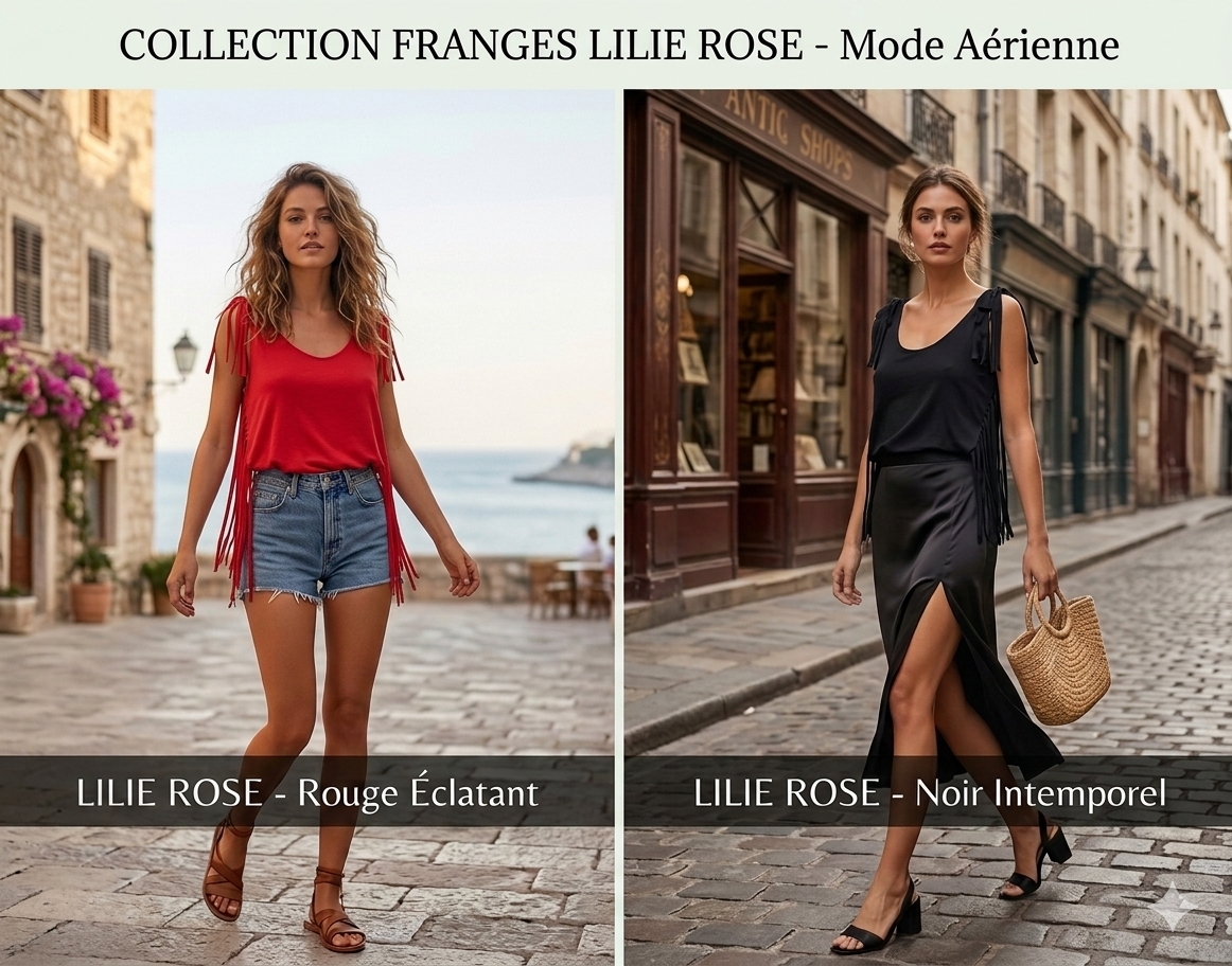 Débardeur franges Lilie Rose