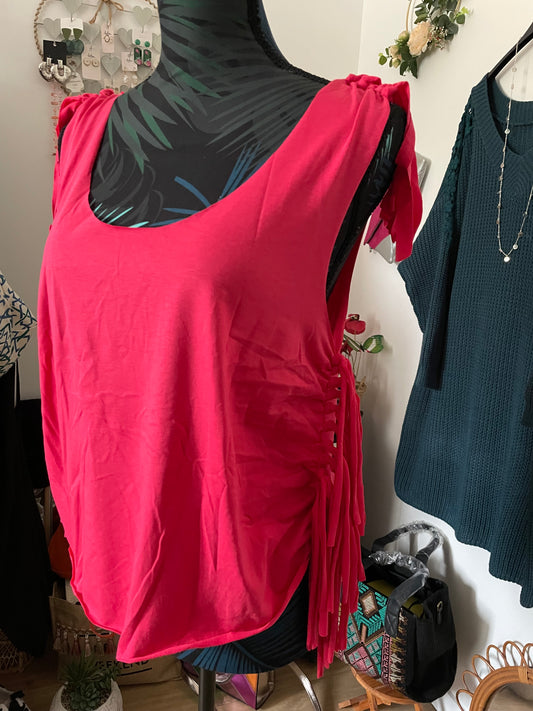 Tanktop mit Fransen