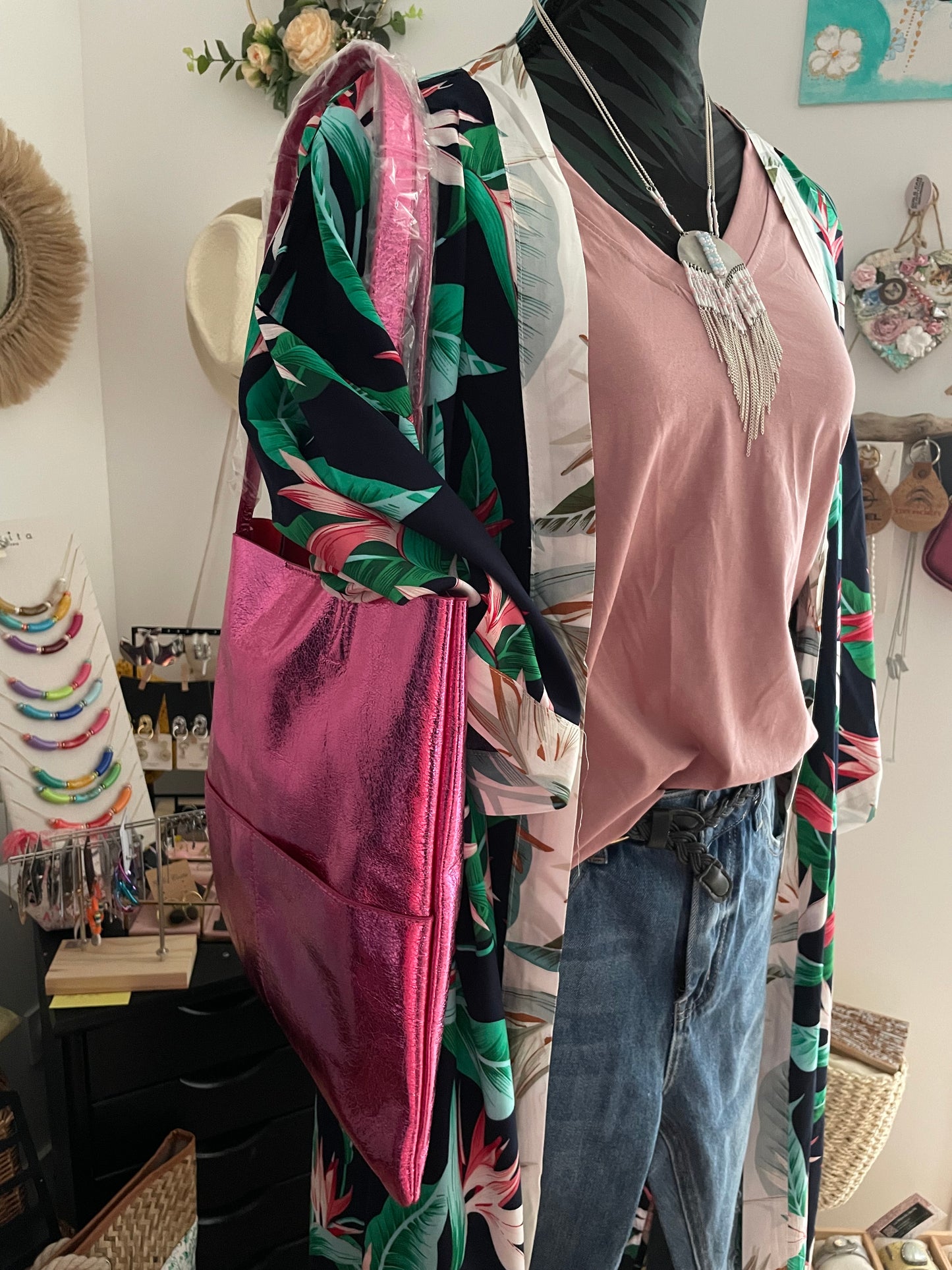 Kimono long en soie