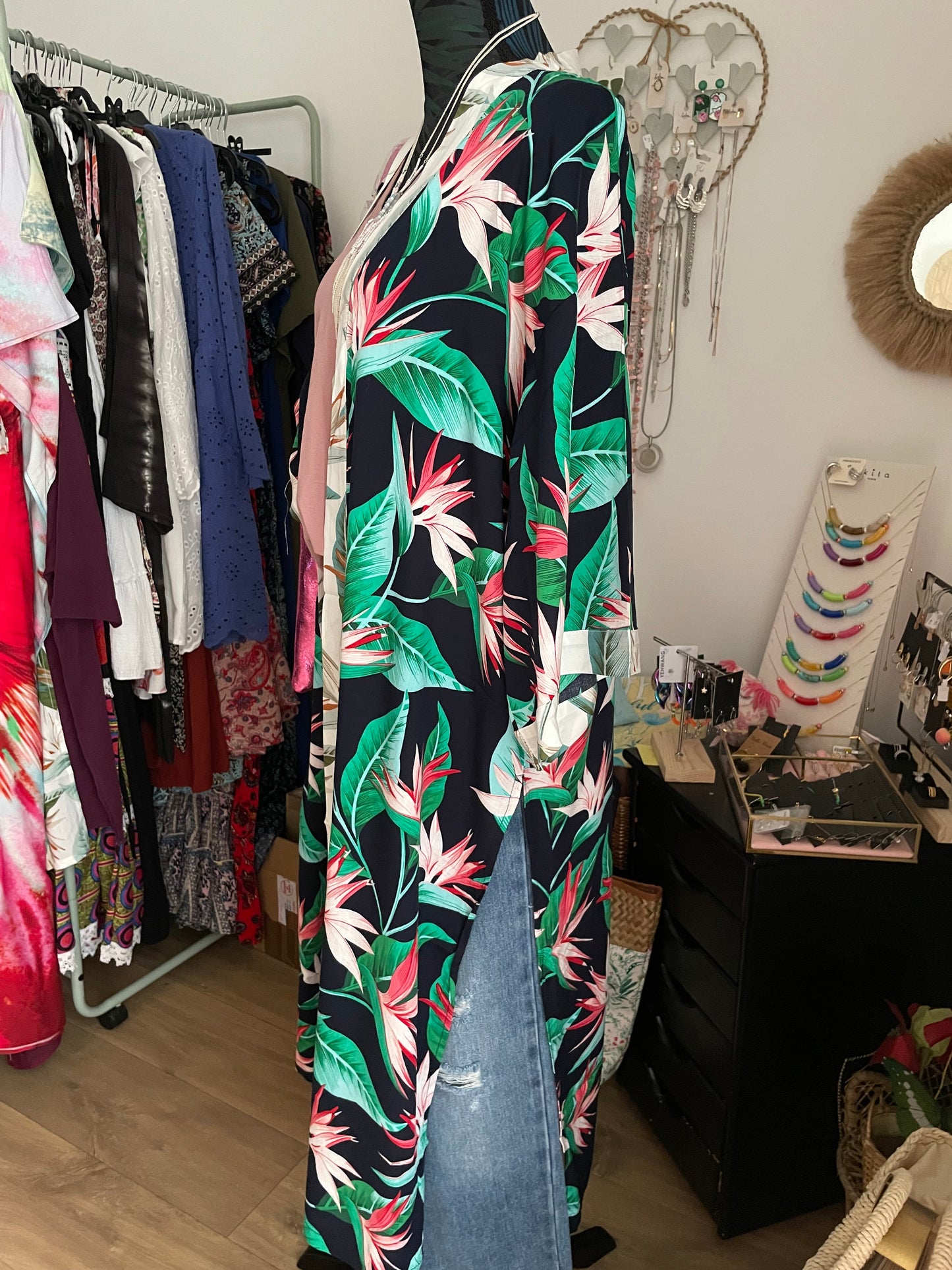 Kimono long en soie