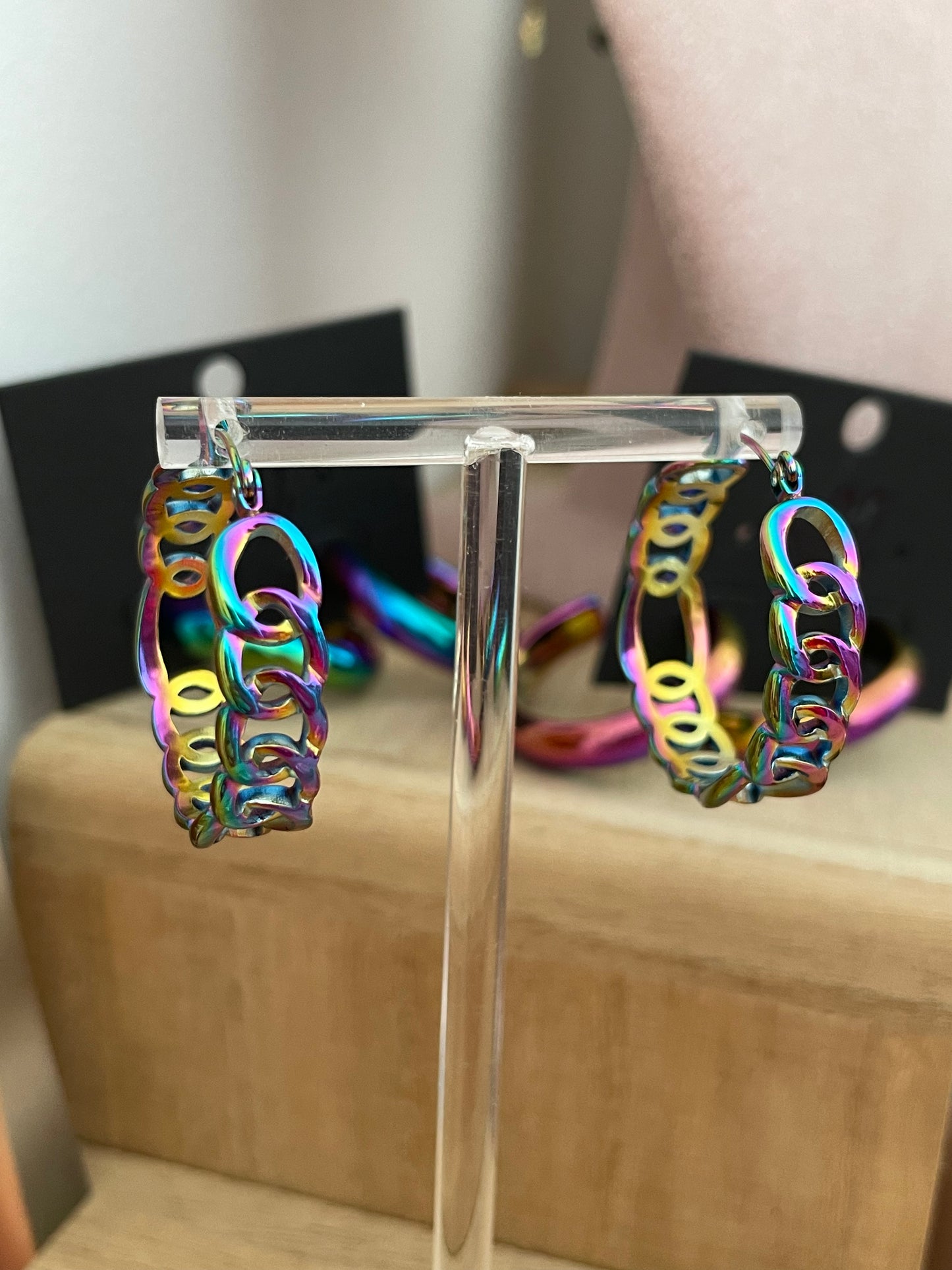 Boucle d'oreille holographique