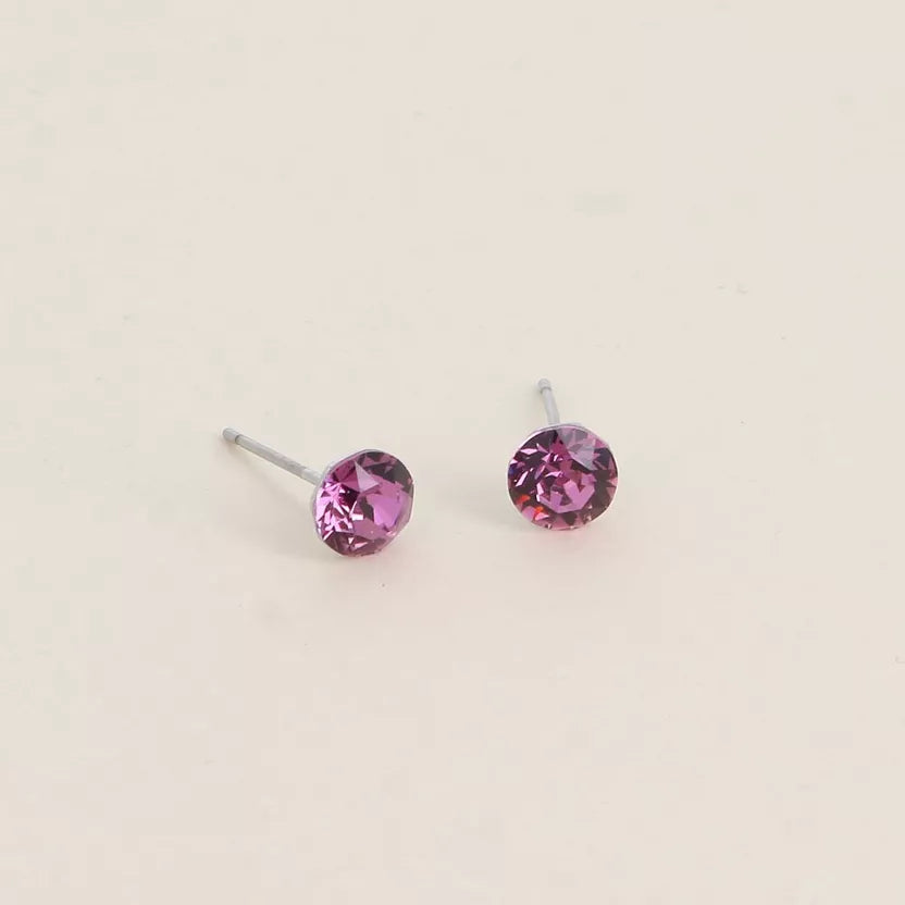 Boucles puces ornées de cristaux Swarovski Bohm Paris