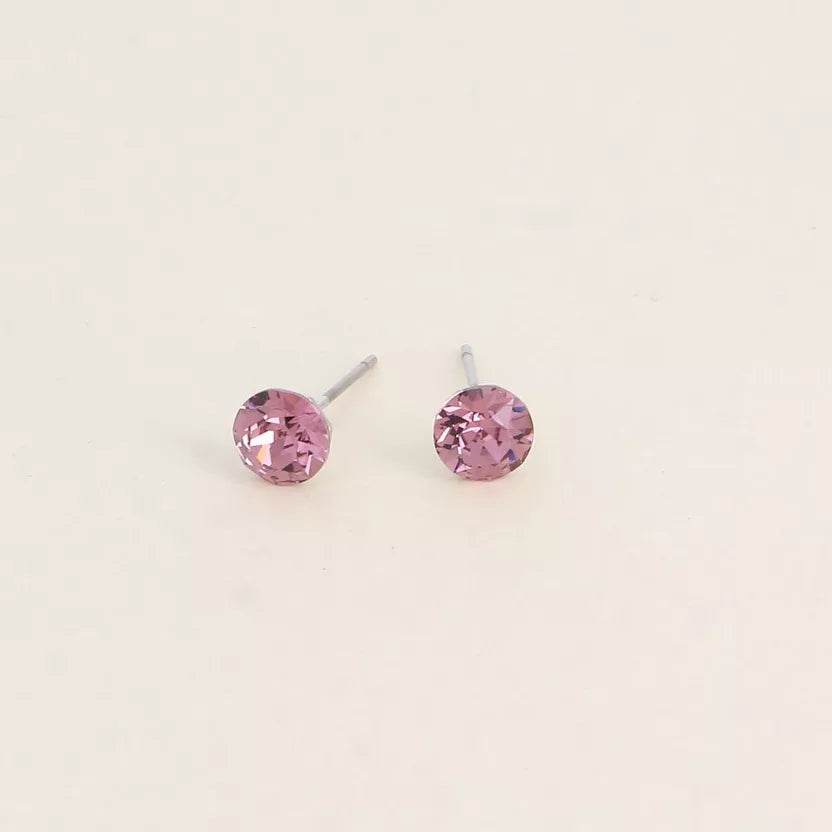 Boucles puces ornées de cristaux Swarovski Bohm Paris