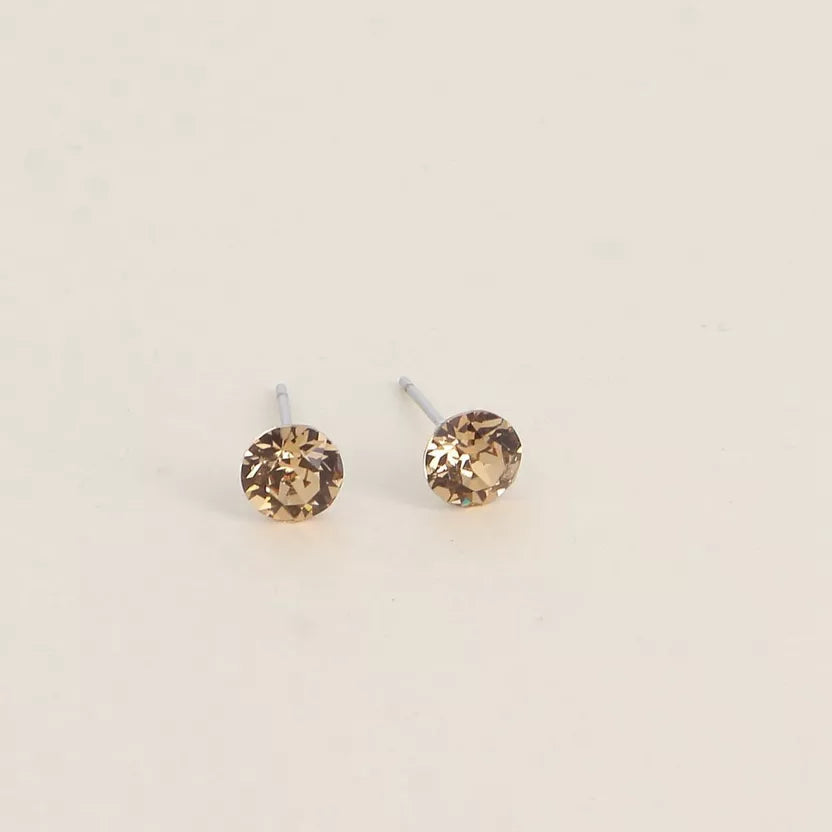 Boucles puces ornées de cristaux Swarovski Bohm Paris