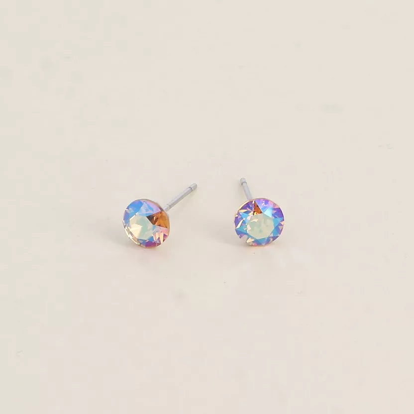 Boucles puces ornées de cristaux Swarovski Bohm Paris