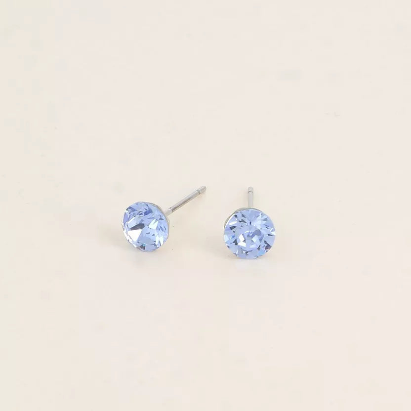 Boucles puces ornées de cristaux Swarovski Bohm Paris