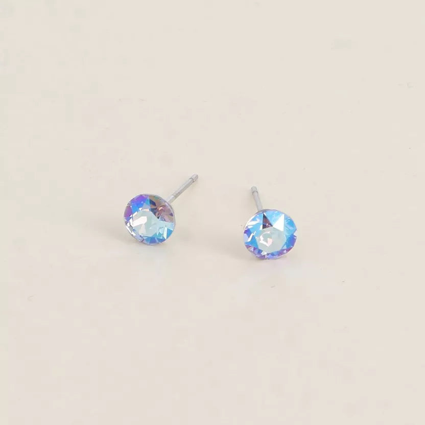Boucles puces ornées de cristaux Swarovski Bohm Paris