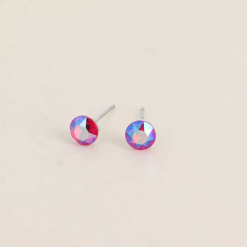 Boucles puces ornées de cristaux Swarovski Bohm Paris