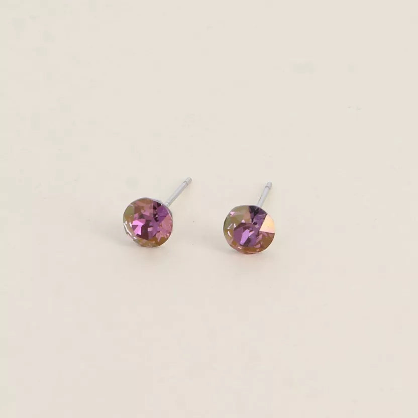 Boucles puces ornées de cristaux Swarovski Bohm Paris