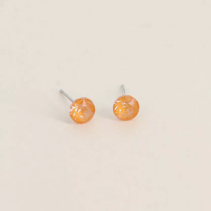 Boucles puces ornées de cristaux Swarovski Bohm Paris