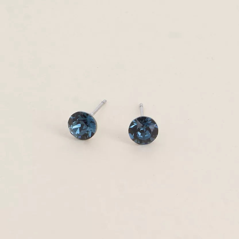 Boucles puces ornées de cristaux Swarovski Bohm Paris