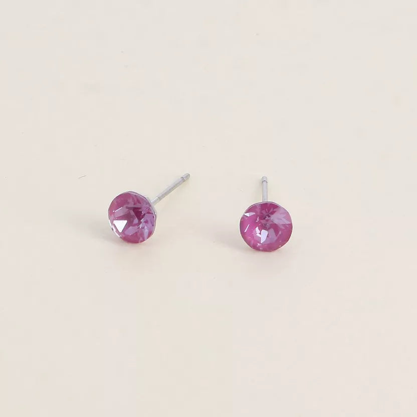 Boucles puces ornées de cristaux Swarovski Bohm Paris