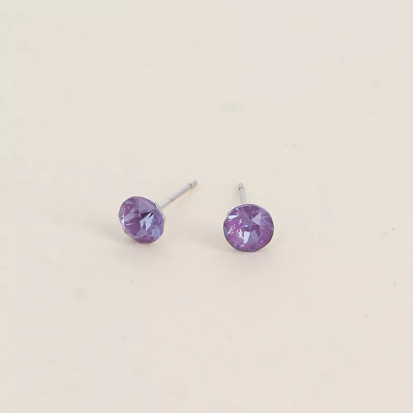 Boucles puces ornées de cristaux Swarovski Bohm Paris