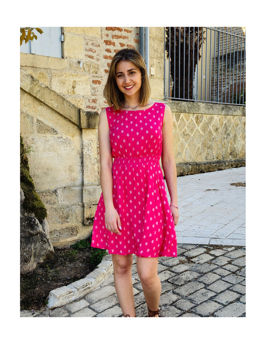 Robe courte viscose à motifs cachemire Coline