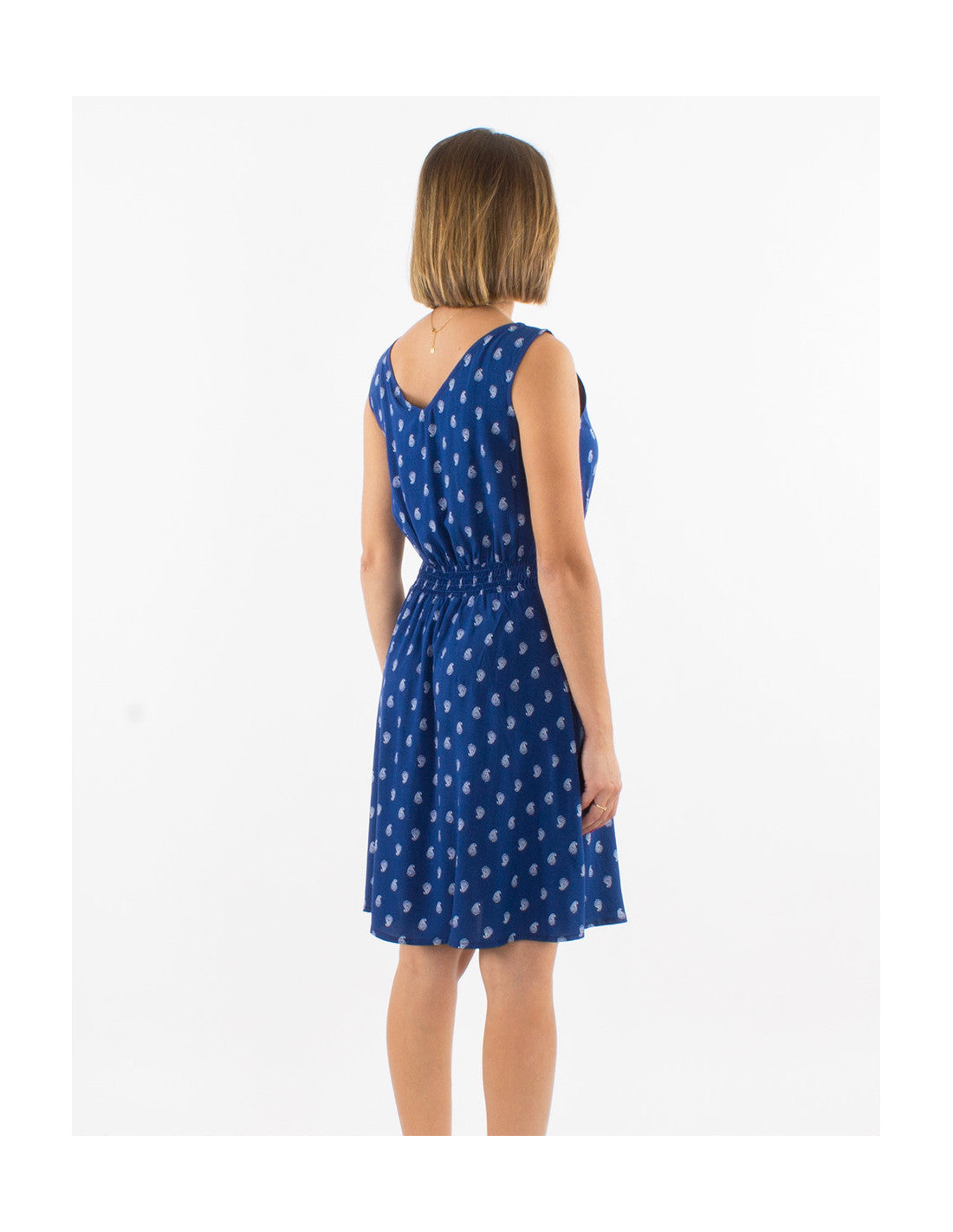 Robe courte viscose à motifs cachemire Coline