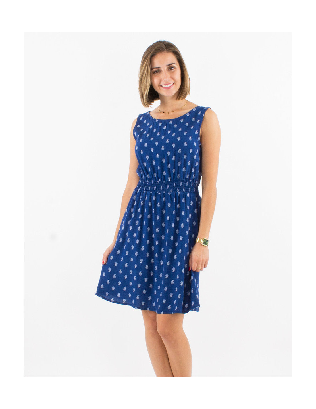 Robe courte viscose à motifs cachemire Coline