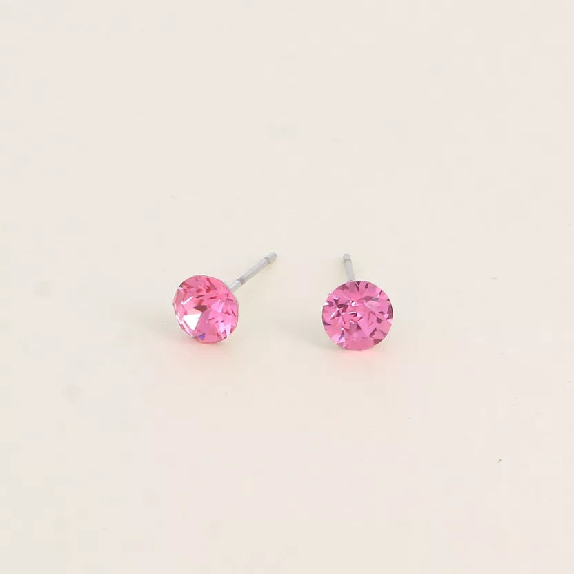 Boucles puces ornées de cristaux Swarovski Bohm Paris