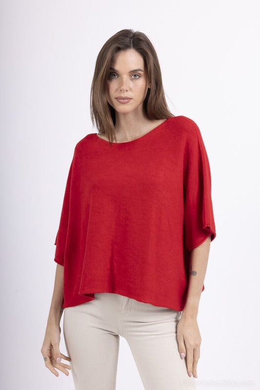 Pull oversize manches courtes, différentes couleurs, réversible