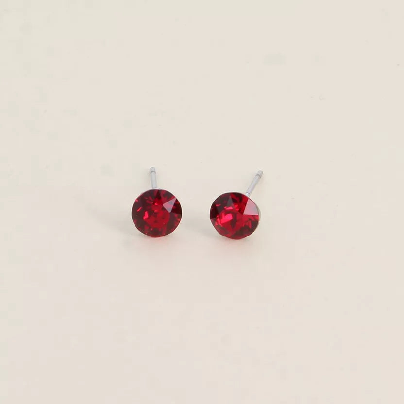 Boucles puces ornées de cristaux Swarovski Bohm Paris