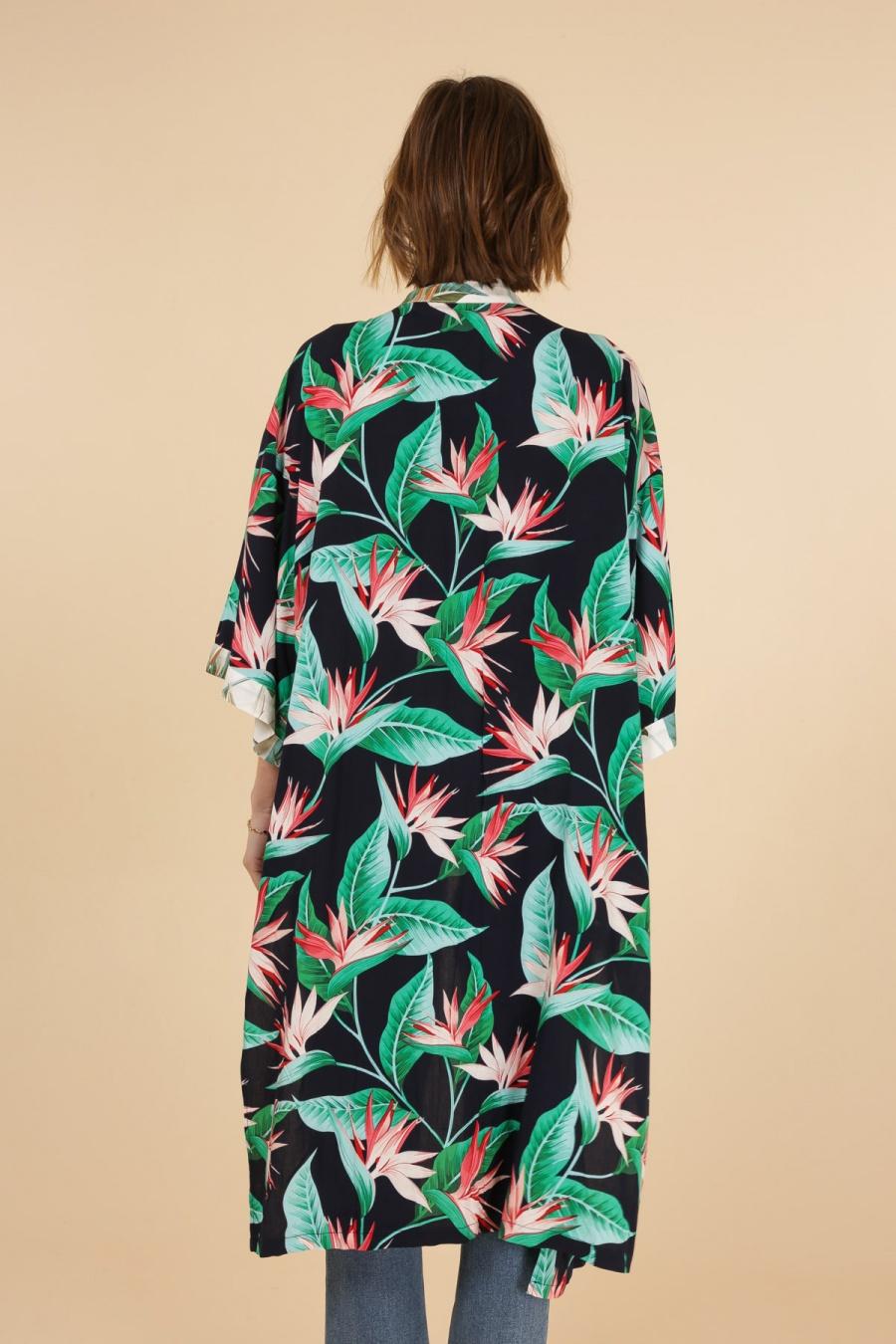 Kimono long en soie